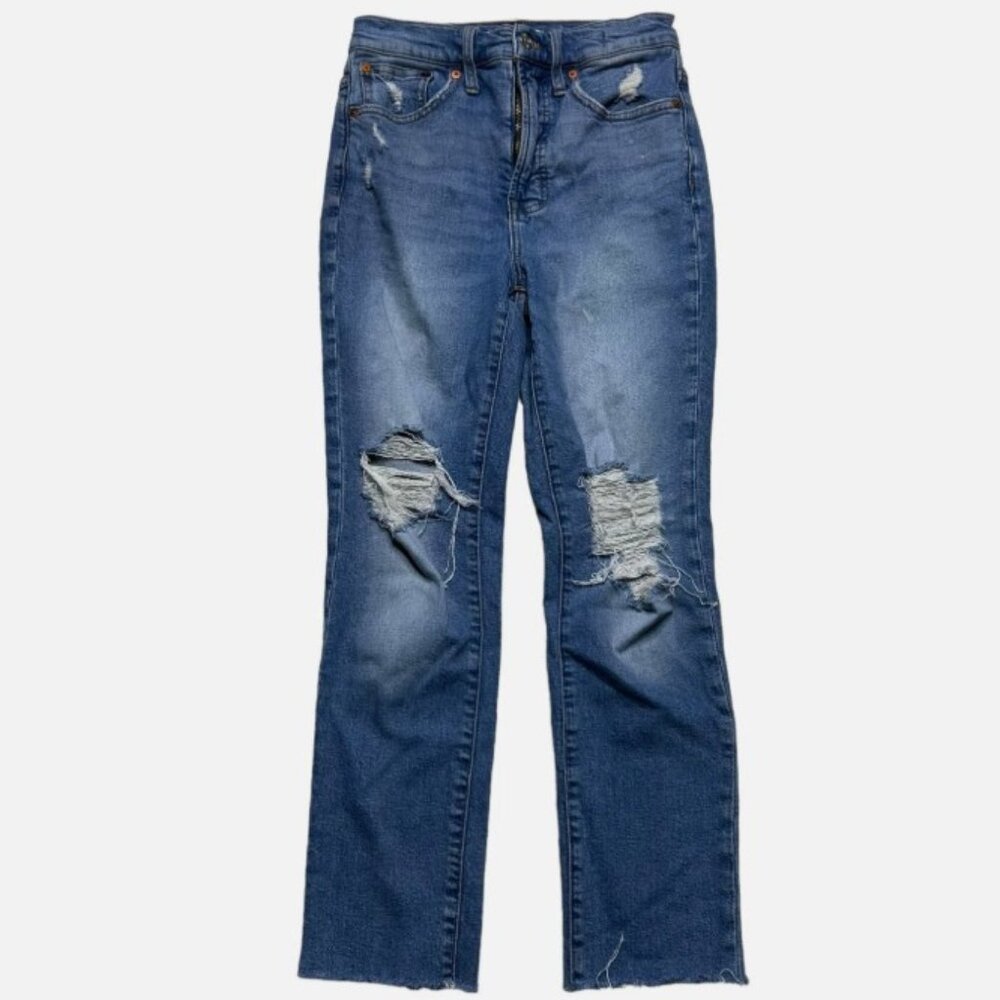 Madewell Jeans The Perfect Vintage Womens Size 31 Raw Hem Distressed Denim